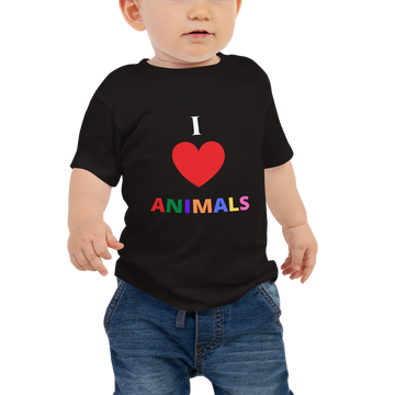 I LOVE ANIMALS Baby Jersey Short Sleeve Tee