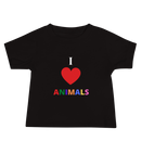 I LOVE ANIMALS Baby Jersey Short Sleeve Tee-3