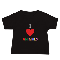 I LOVE ANIMALS Baby Jersey Short Sleeve Tee