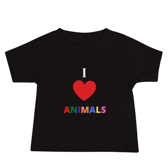 I LOVE ANIMALS Baby Jersey Short Sleeve Tee