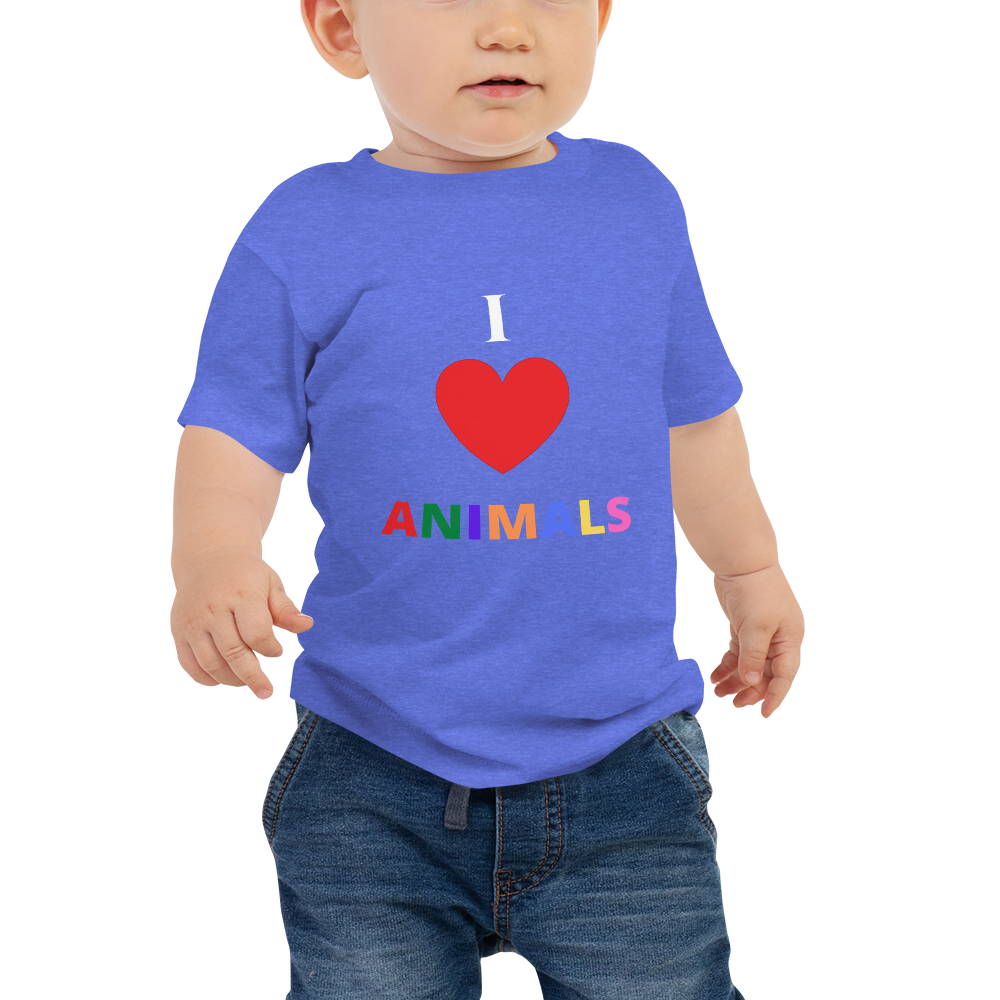 I LOVE ANIMALS Baby Jersey Short Sleeve Tee