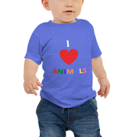 I LOVE ANIMALS Baby Jersey Short Sleeve Tee