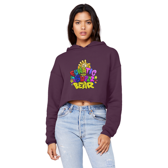 Funatic The Super Ladies Cropped Raw Edge Boyfriend Hoodie