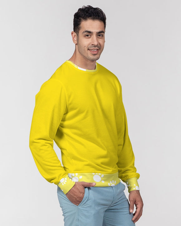 Funatic The Super Bear Paws Yellow Men's Classic French Terry Crewneck Pullover