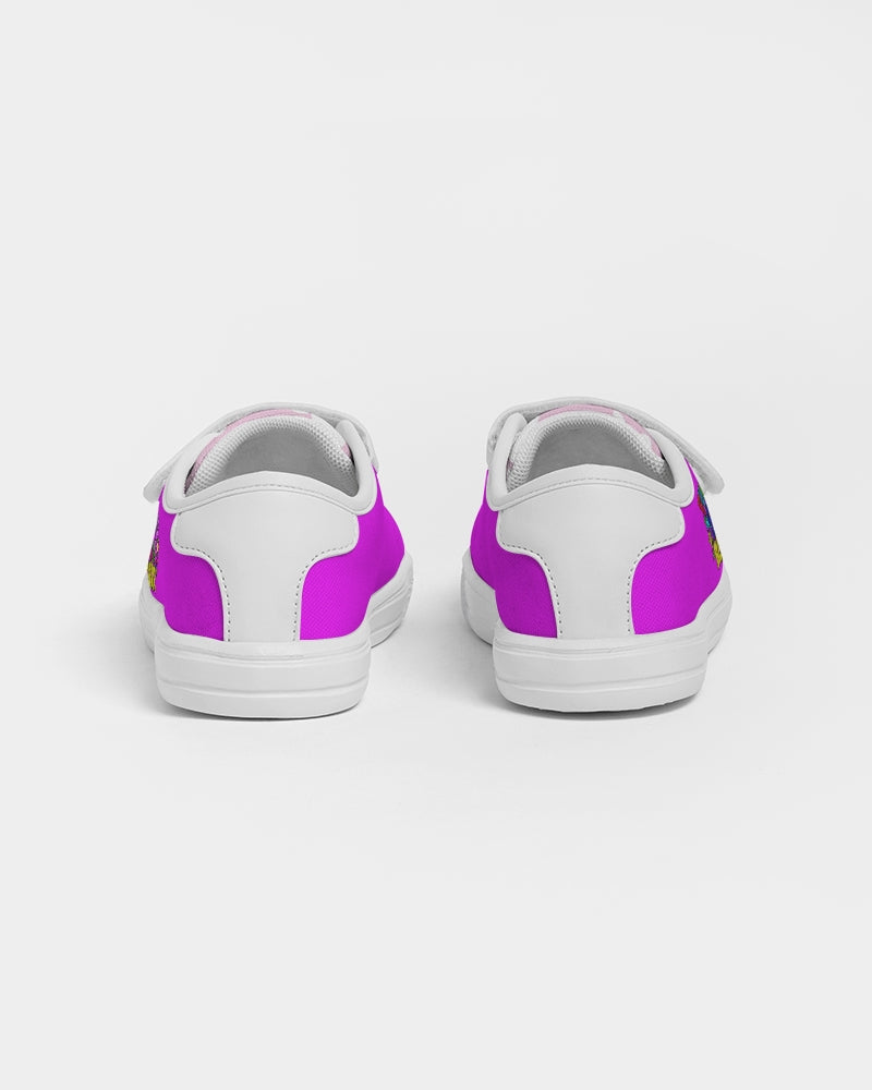 Funatic The Super Bear Hot Pink Kids Velcro Sneaker