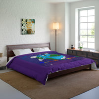 World of Bearfriendus Purple Comforter
