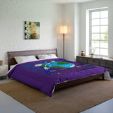 Funatic The Super Bear's World of Bearfriendus Purple Comforter