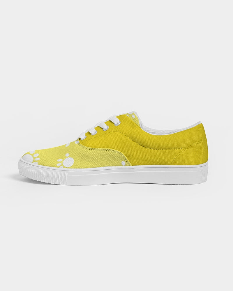 Funatic The Super Bear Sunshine Yellow Ladies Lace Up Canvas Shoe