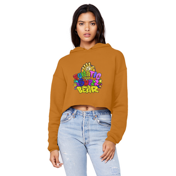 Funatic The Super Ladies Cropped Raw Edge Boyfriend Hoodie