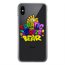 Funatic The Super Bear Back Transparent Apple and Samsung Hard Phone Case-7