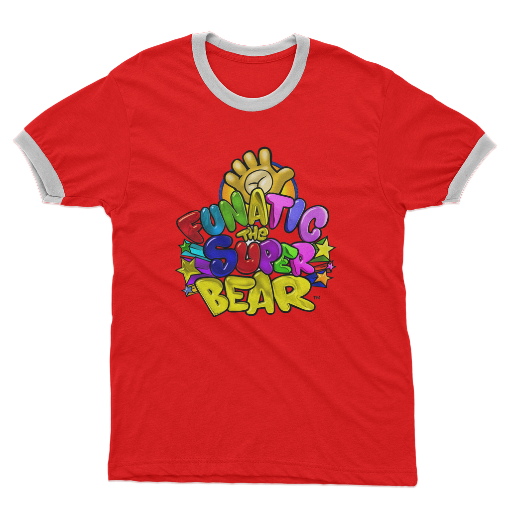 Funatic The Super Bear Men's Ringer T-Shirt