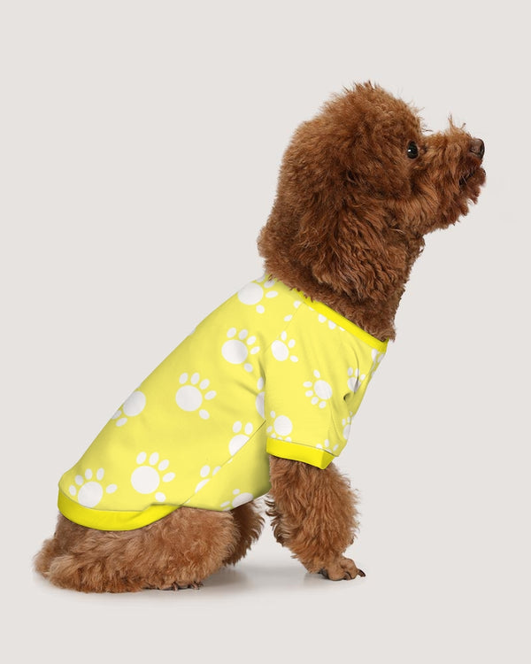 Funatic The Super Bear Paws Yellow Doggie Tee