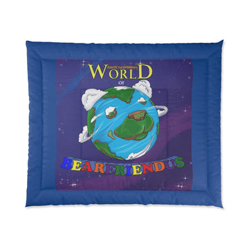 Funatic The Super Bear's World of Bearfriendus Blue Comforter - 0