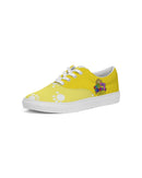 Funatic The Super Bear Sunshine Yellow Ladies Lace Up Canvas Shoe-7