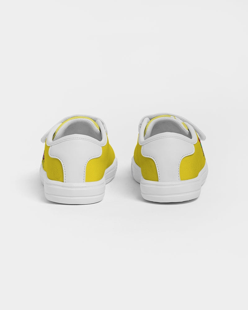Funatic The Super Bear Sunshine Yellow Kids Velcro Sneaker