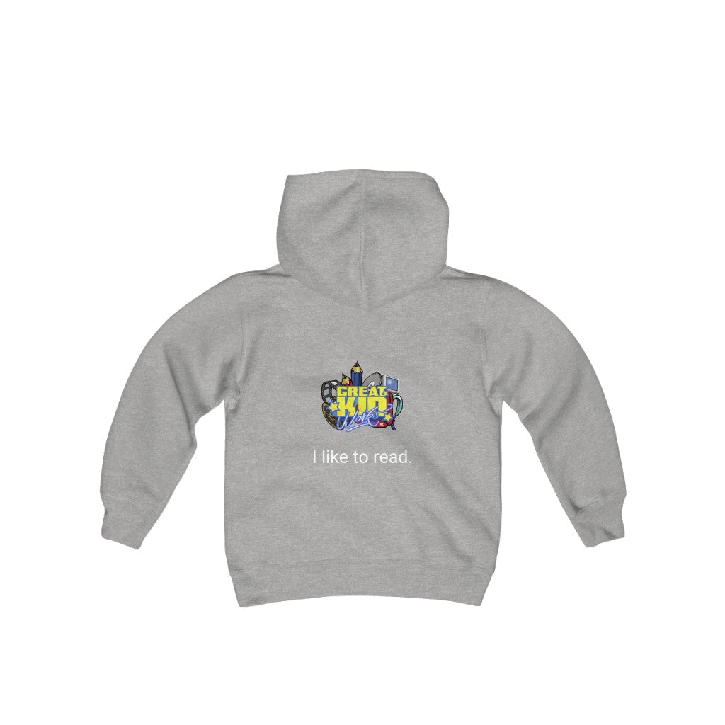 I LIKE TO READ Boys Hoodie