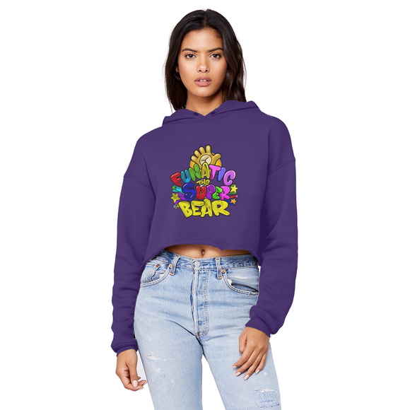 Funatic The Super Ladies Cropped Raw Edge Boyfriend Hoodie