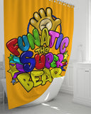 Funatic The Super Bear Orange Crush Shower Curtain