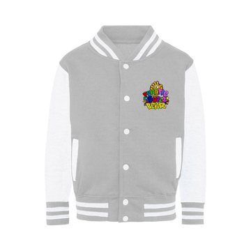 Buy heather-grey-white Funatic The Super Bear Varsity Jacket