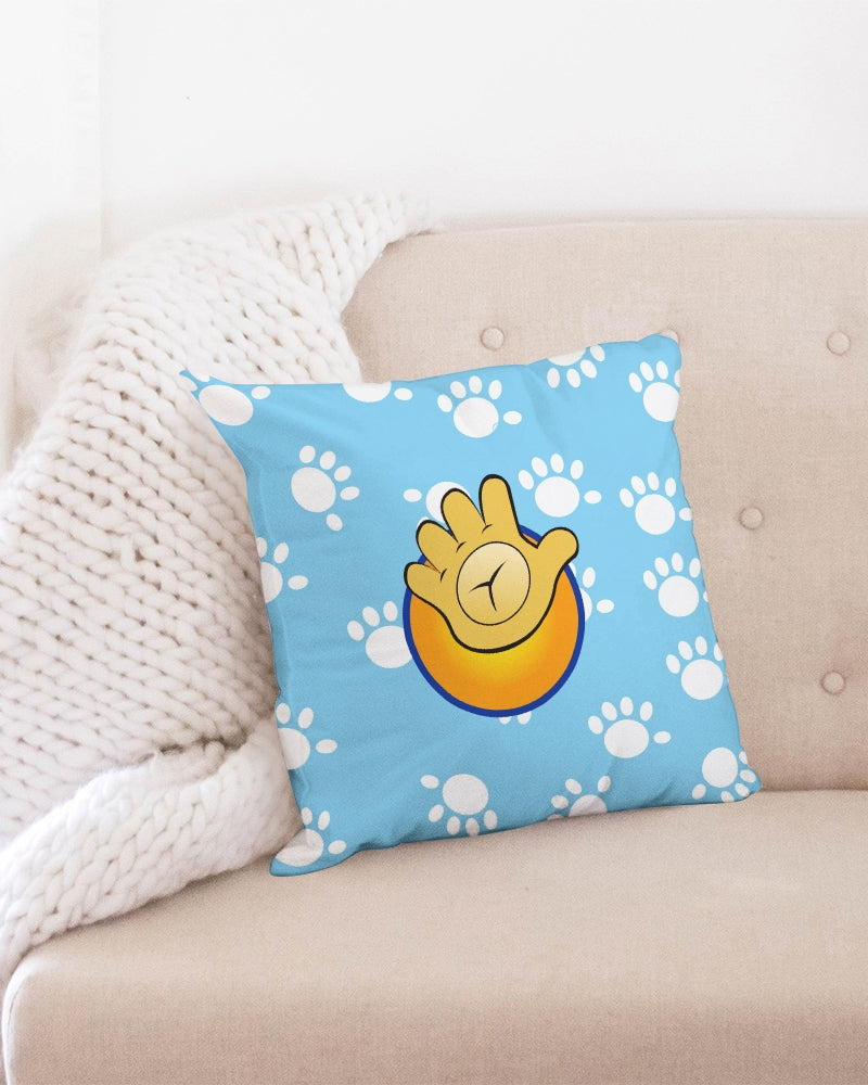 Funatic The Super Bear Paws Light Blue Throw Pillow Case