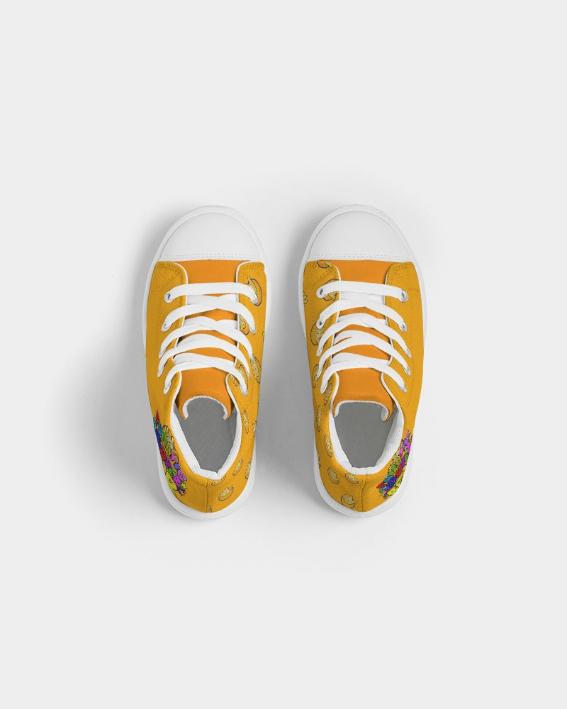 Funatic The Super Bear Orange Crush Kids Hightop Canvas Shoe