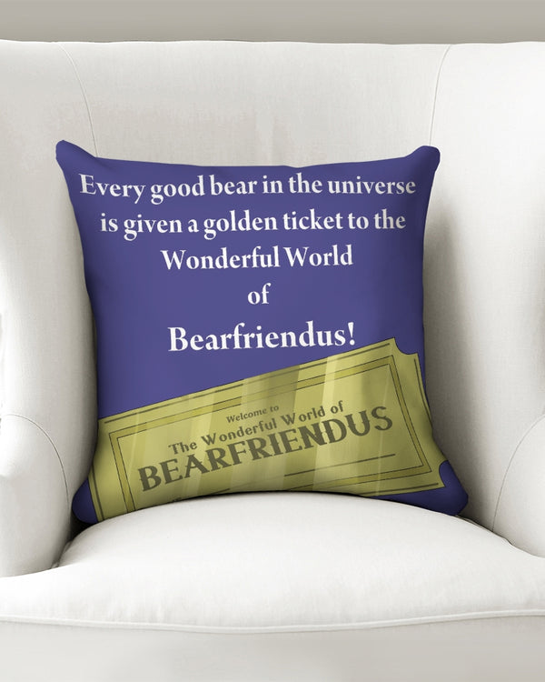The Golden Ticket Throw Pillow Case