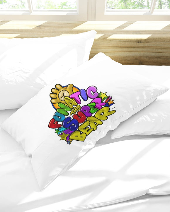 Funatic The Super Bear White Queen Pillow Case