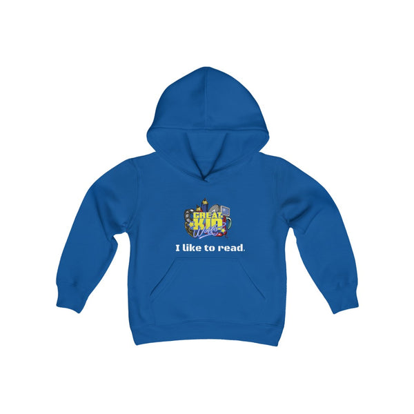 I LIKE TO READ Boys Hoodie