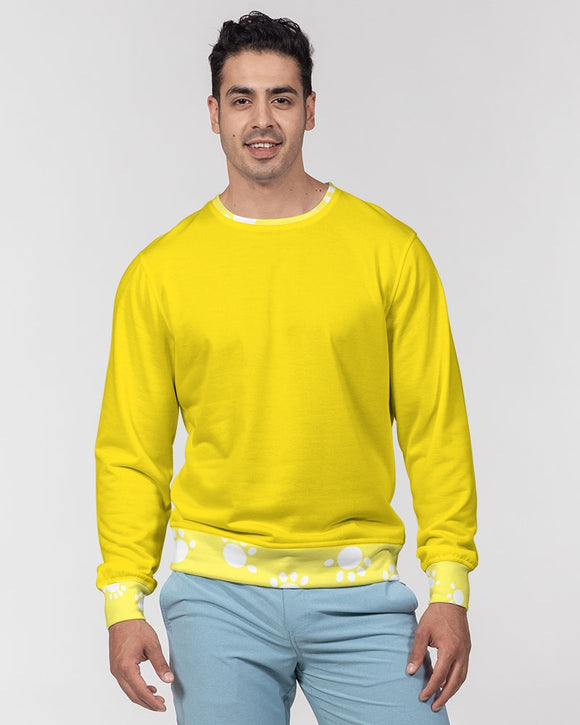 Funatic The Super Bear Paws Yellow Men's Classic French Terry Crewneck Pullover