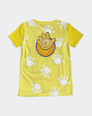 Funatic The Super Bear Sunshine Yellow Ladies V-Neck Tee-8